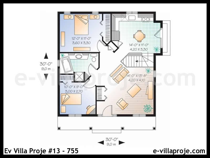 Model 13-755 — 82 m², 1 Kat thumbnail 2