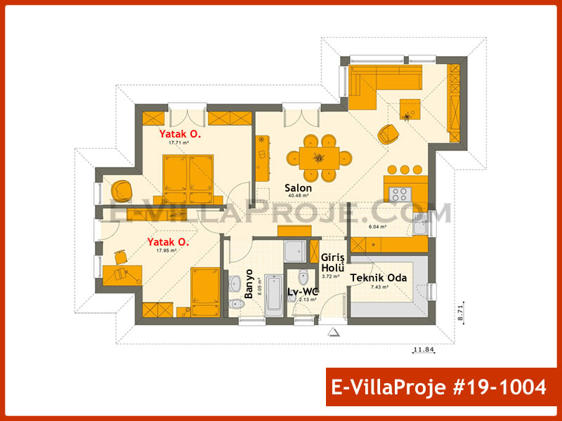 Model 19-1004 — 83 m², 1 Kat thumbnail 2