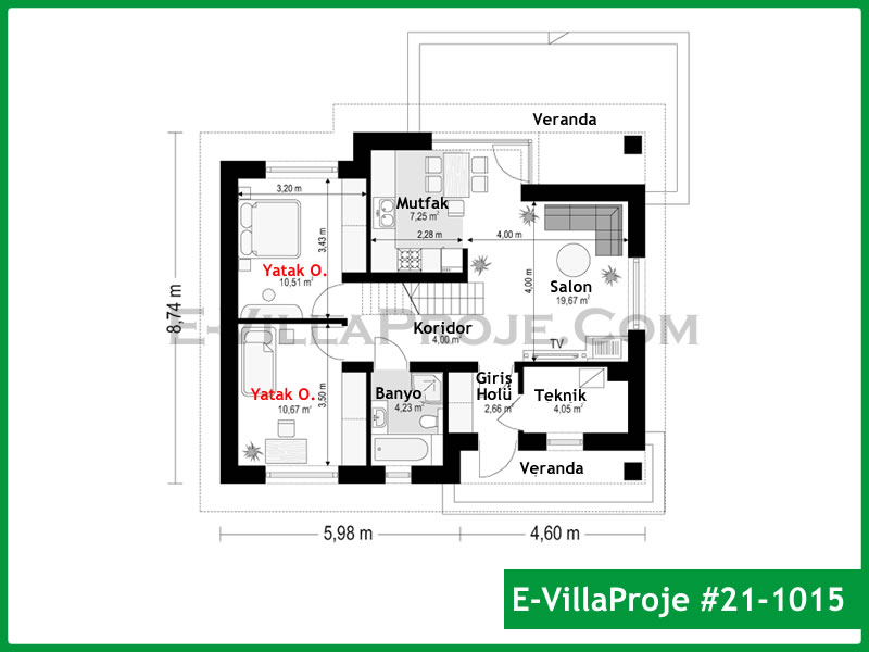 Model 21-1015 — 83 m², 1 Kat thumbnail 2
