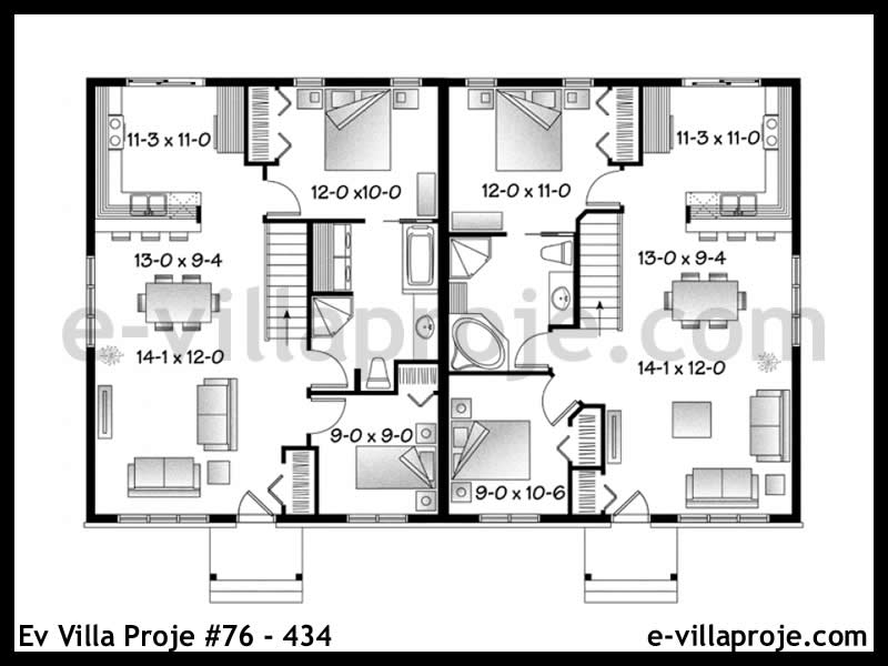 Modell 76-434 — 84 m², 1 Geschoss thumbnail 2