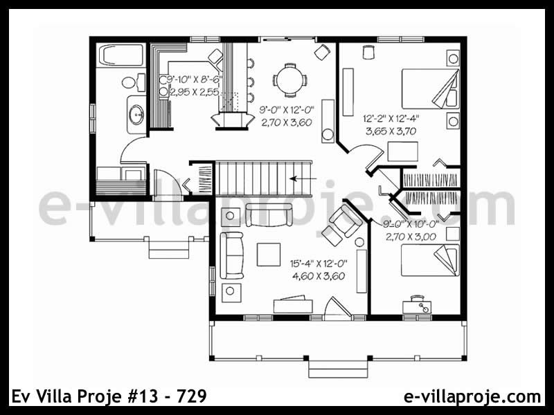 Modell 13-729 — 86 m², 1 Geschoss thumbnail 2