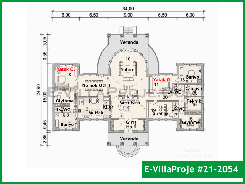 Modell 21-2054 — 890 m², 2 Geschosse thumbnail 2