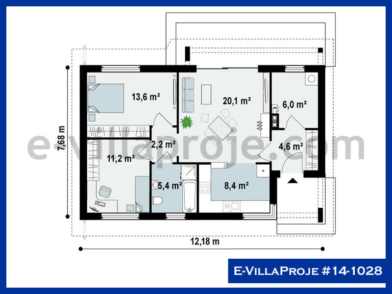 Model 14-1028 — 89 m², 1 Kat thumbnail 2