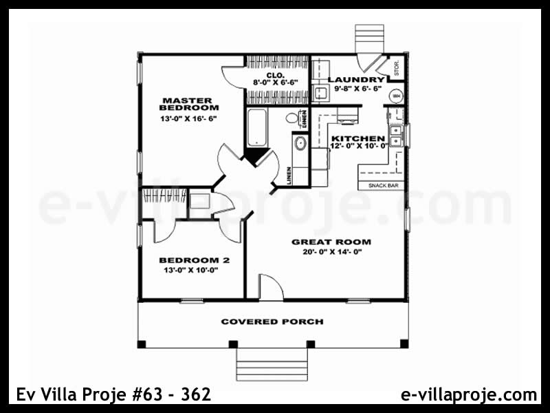 Modell 63-362 — 91 m², 1 Geschoss thumbnail 2