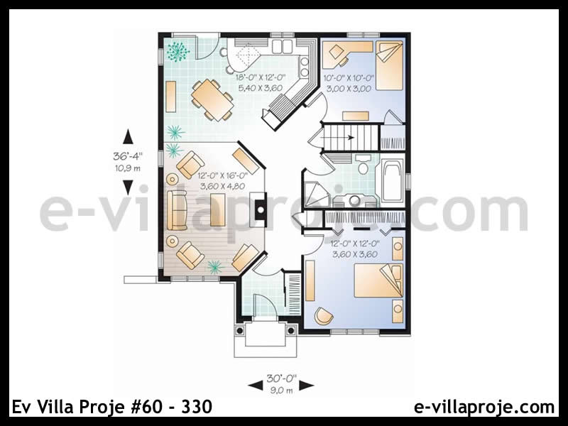 Model 60-330 — 92 m², 1 Kat thumbnail 2