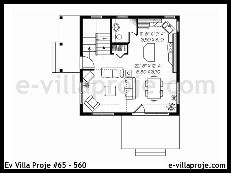 Modell 65-560 — 95 m², 2 Geschosse thumbnail 2
