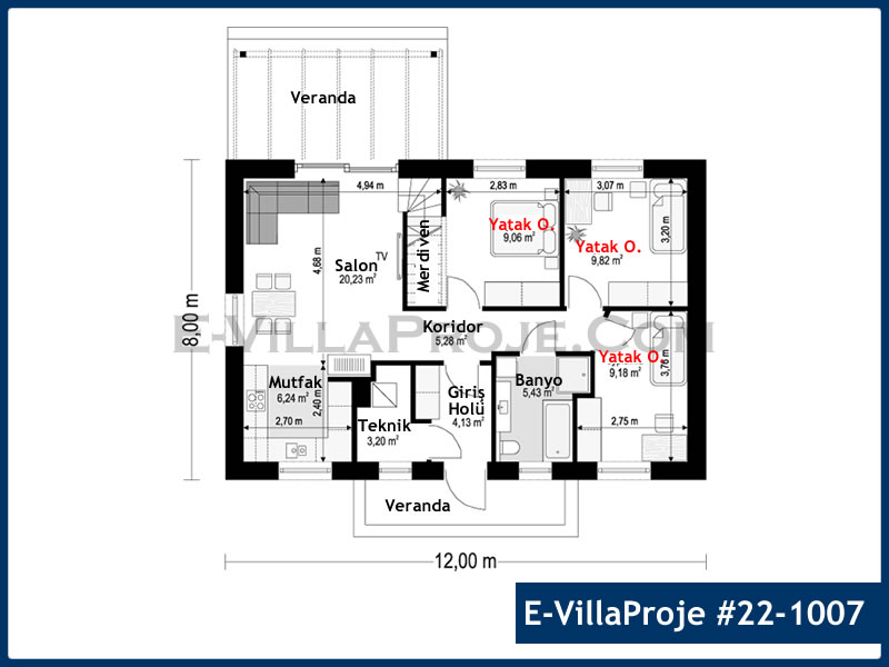 Model 22-1007 — 96 m², 1 Kat thumbnail 2