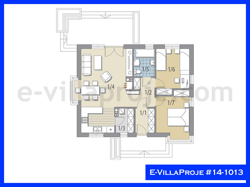 Model 14-1013 — 96 m², 1 Kat thumbnail 2