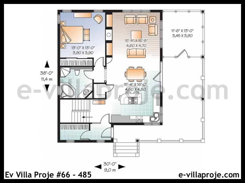 Model 66-485 — 97 m², 1 Kat thumbnail 2