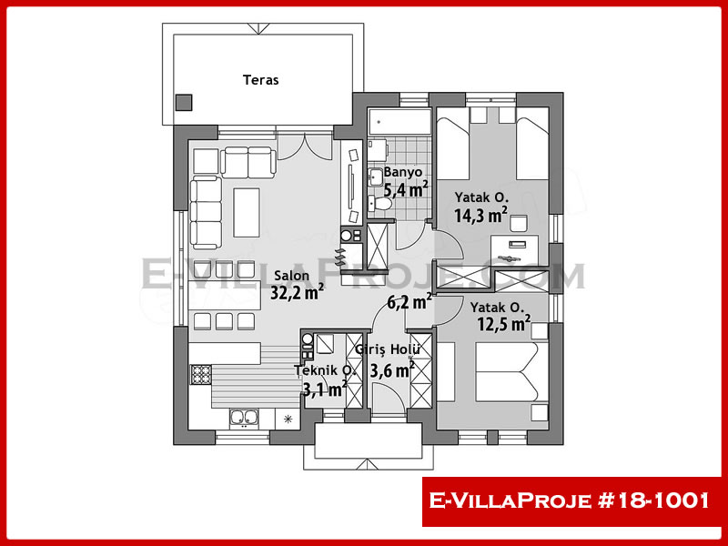 Model 18-1001 — 99 m², 1 Kat thumbnail 2