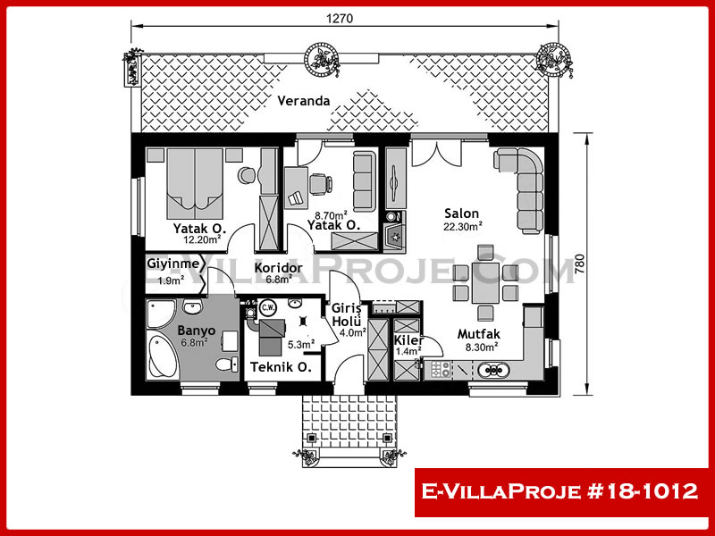 Model 18-1012 — 99 m², 1 Kat thumbnail 2